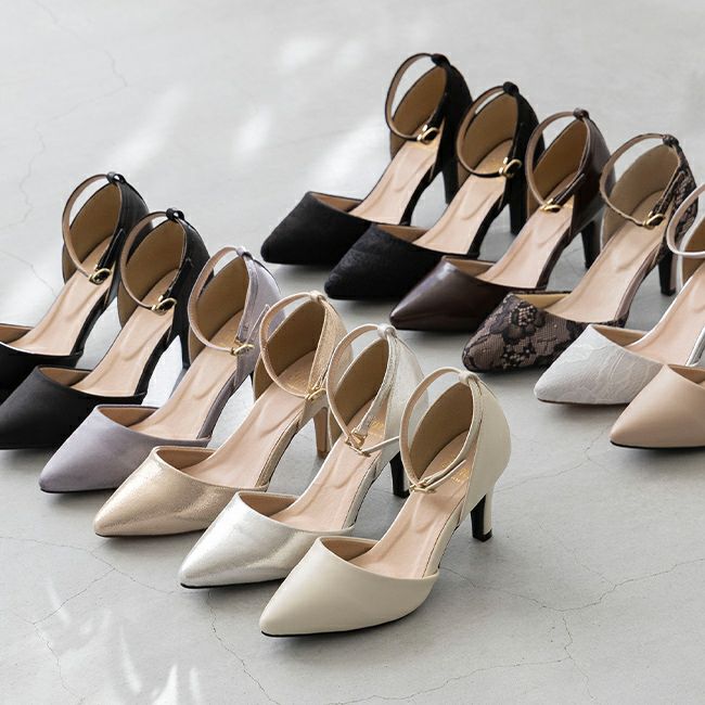 flune（フリューン） アンクルストラップセパレートパンプス