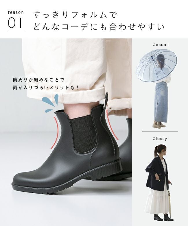 menue (メヌエ) サイドゴア レインブーツ レイン交換無料イベント