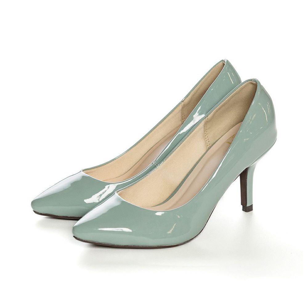 menue（メヌエ） 美脚魅せ ポインテッドトゥ パンプス 8cmヒール 送料