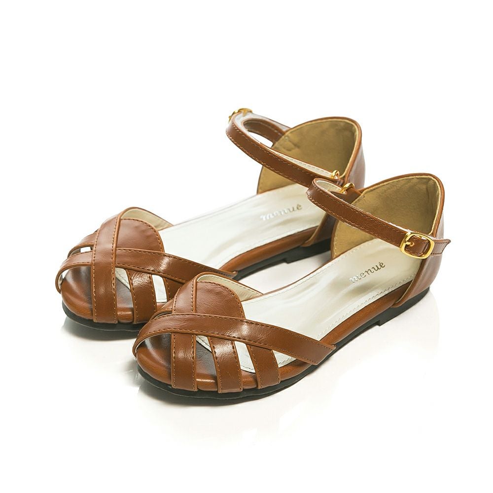 menue（メヌエ） マジックテープ付き ストラップ キッズサンダル