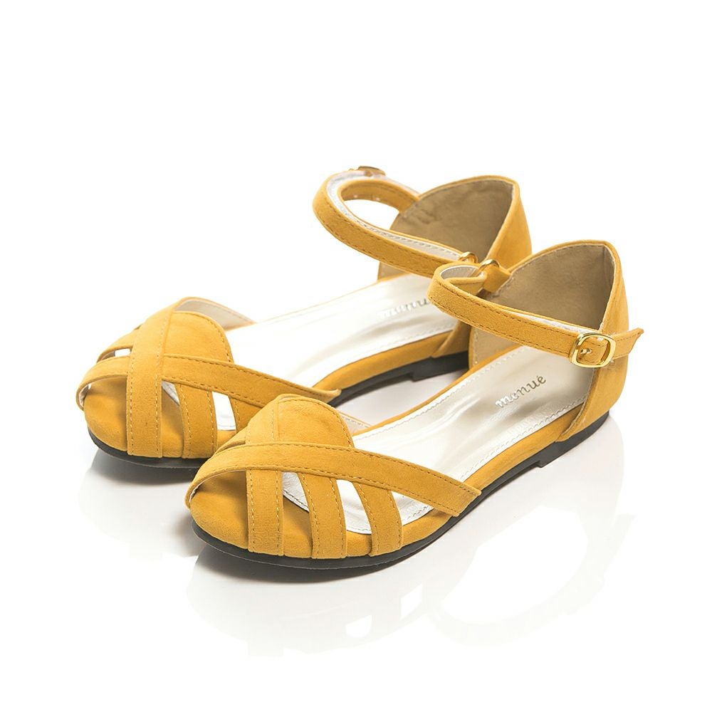 menue（メヌエ） マジックテープ付き ストラップ キッズサンダル