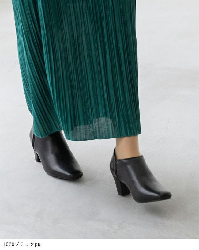 menue (メヌエ) サイドゴア スクエアトゥ ブーティ