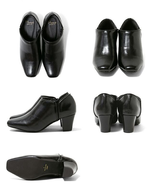 menue (メヌエ) サイドゴア スクエアトゥ ブーティ