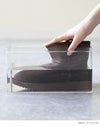 完全防水 ムートンブーツ風 レインブーツ