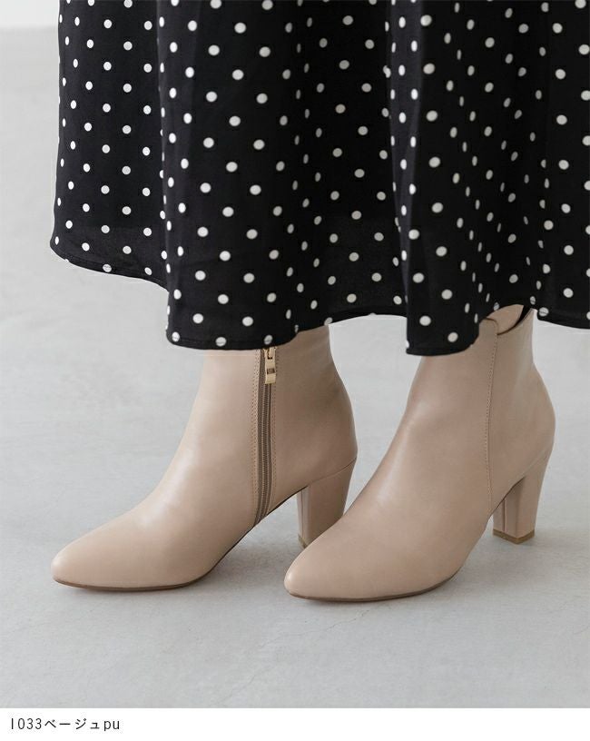 menue（メヌエ） ポインテッドトゥショートブーツ