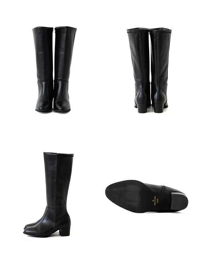 menue（メヌエ） 幅広 4e ロングブーツ 幅広 4e freely