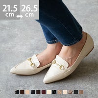 menue (メヌエ) ポインテッドトゥローファーパンプス