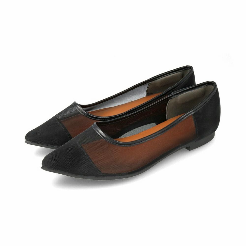 menue (メヌエ) エアスイート ポインテッドトゥ フラットパンプス 送料