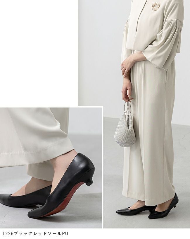 menue(メヌエ) エアスイート ミドルヒールパンプス