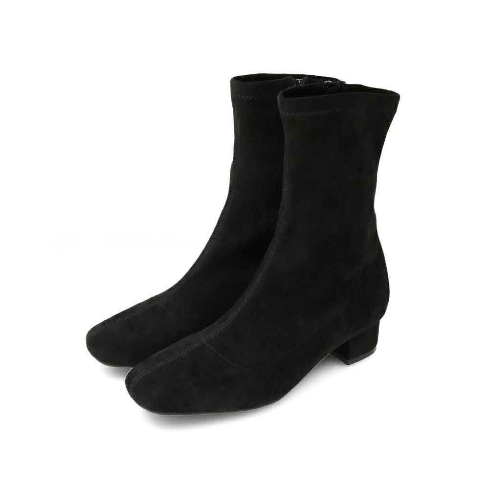 menue (メヌエ) スクエアトゥストレッチブーツ