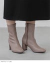 menue（メヌエ） スクエアトゥストレッチブーツ