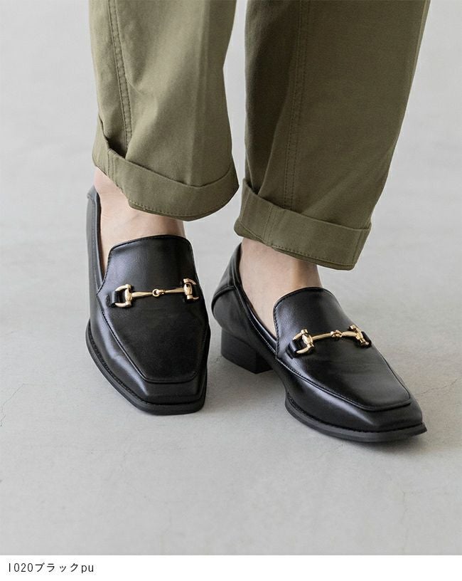 menue (メヌエ) スクエアトゥビットローファー 送料無料 | welleg