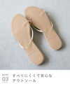 menue（メヌエ） リボンフラットビーチサンダル