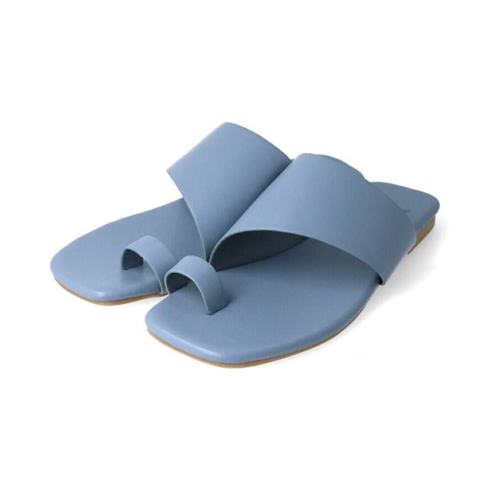 menue（メヌエ） スクエアトゥフラット親指トングサンダル