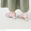 menue（メヌエ） スクエアトゥ サイドストラップ ローヒール サンダル
