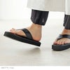 menue（メヌエ） スクエアトゥ 厚底 トングサンダル