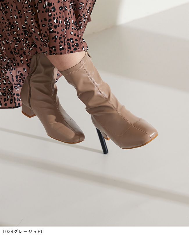 menue (メヌエ) ストレッチミドルブーツ