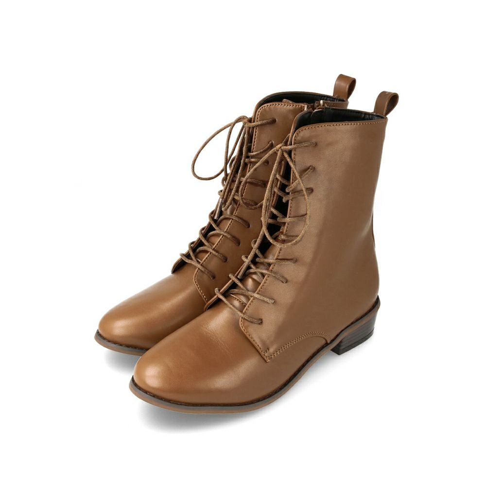 menue（メヌエ） レースアップ ミドルブーツ