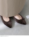 menue (メヌエ) ふわカル ポインテッドトゥ バレエシューズ