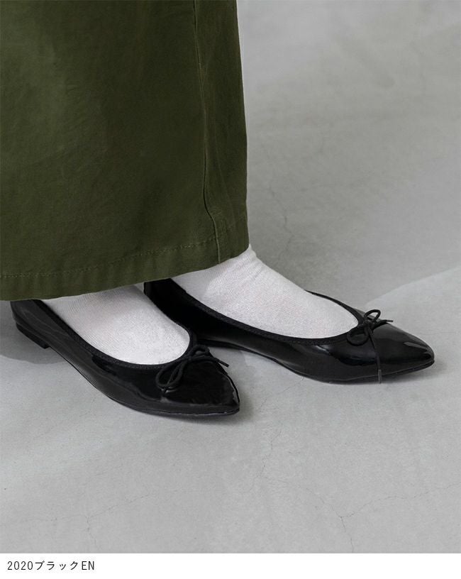 menue (メヌエ) ふわカル ポインテッドトゥ バレエシューズ