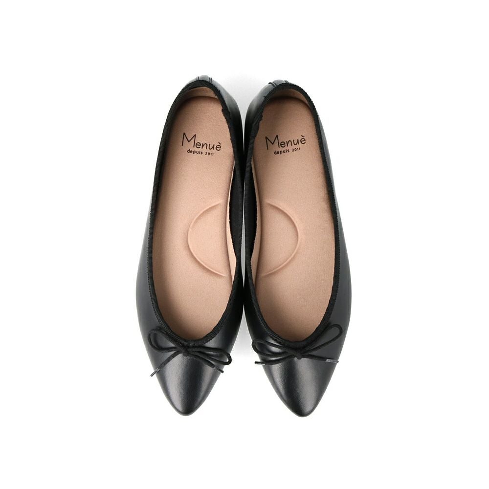 menue (メヌエ) ふわカル ポインテッドトゥ バレエシューズ