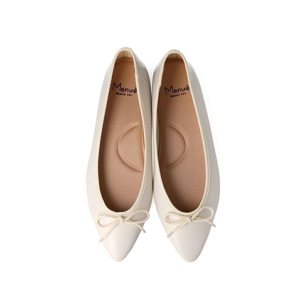 menue (メヌエ) ふわカル ポインテッドトゥ バレエシューズ 送料無料