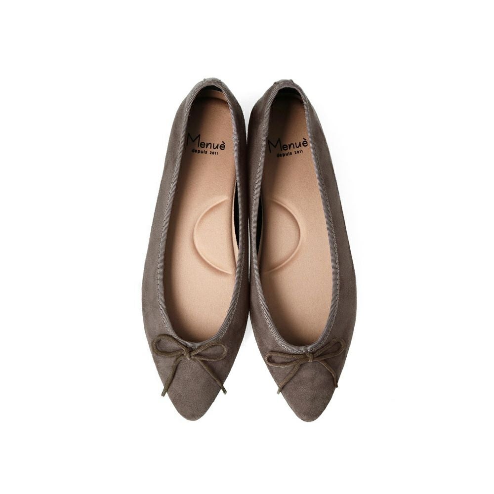 menue (メヌエ) ふわカル ポインテッドトゥ バレエシューズ