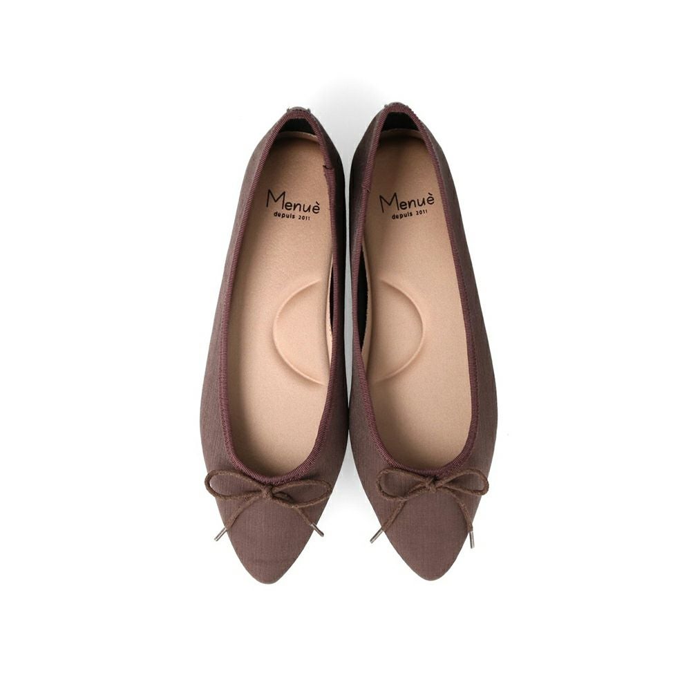 menue (メヌエ) ふわカル ポインテッドトゥ バレエシューズ