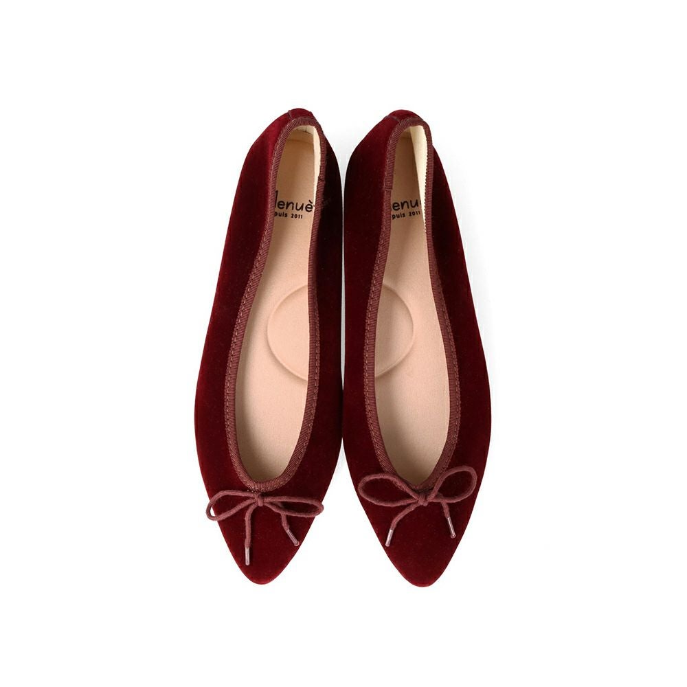 menue (メヌエ) ふわカル ポインテッドトゥ バレエシューズ