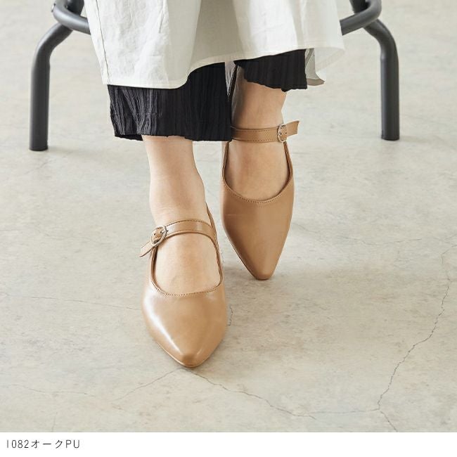 menue (メヌエ) インヒールストラップパンプス