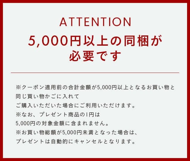 5,000円以上お買い上げで靴1足プレゼント！