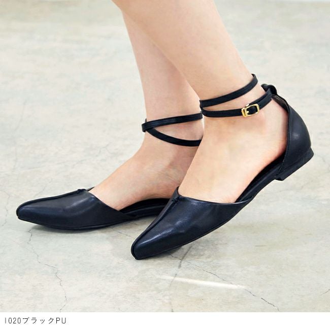 ✨美品✨レペット フラットシューズ アンクルストラップ ブラック アングルストラップ フラットシューズ | menue (メヌエ) アンクル