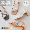 menue (メヌエ) 多連ストラップ5.5cmヒールサンダル