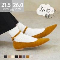 menue (メヌエ) エアスイート アンクルストラップ フラットパンプス