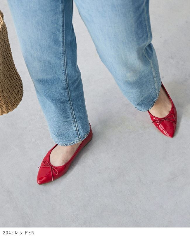 menue（メヌエ） ポインテッドトゥ バレエシューズ