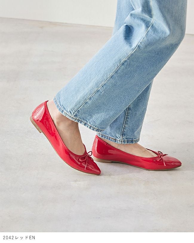 menue（メヌエ） ポインテッドトゥ バレエシューズ