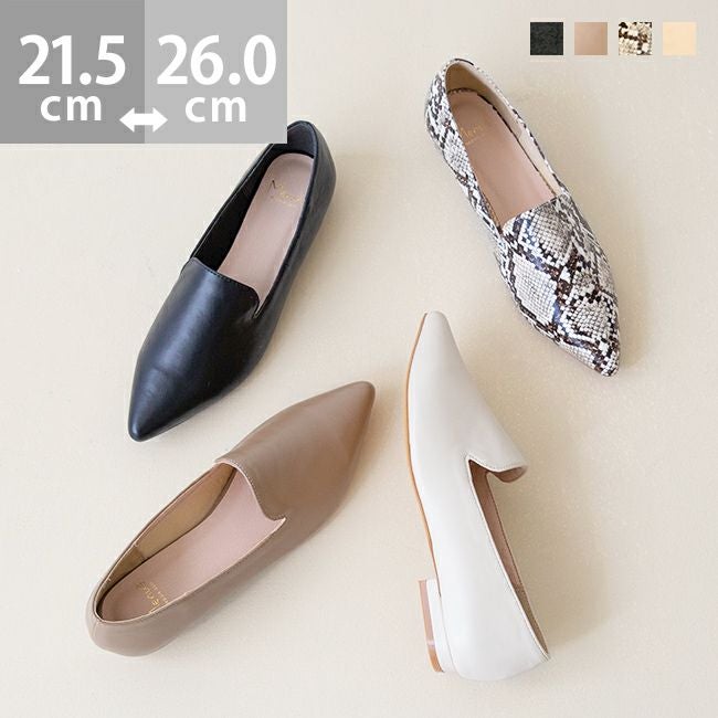 ORR orr オル　ポインテッド　フラットシューズ　新品　24cm menue (メヌエ) ポインテッドトゥ オペラシューズ 送料無料 | welleg