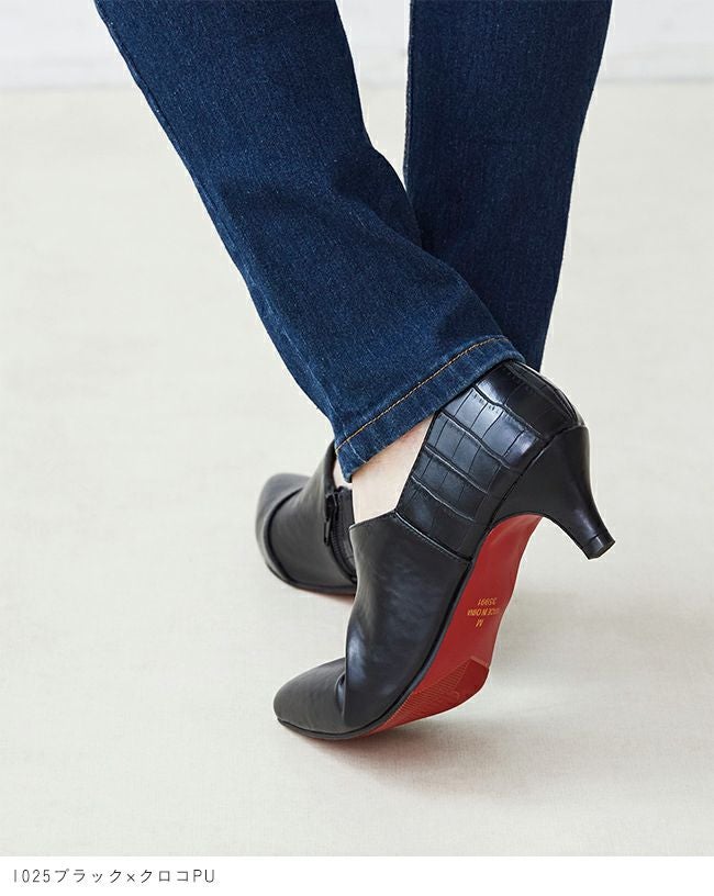 menue (メヌエ) 5cmヒール Vカットブーティ