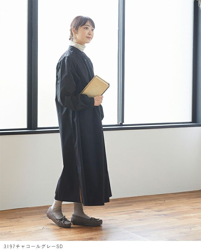 mooimooi (モーイモーイ) 撥水 フリンジモカシンシューズ