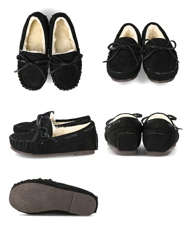 mooimooi (モーイモーイ) 撥水 キッズ リボンモカシン 送料無料