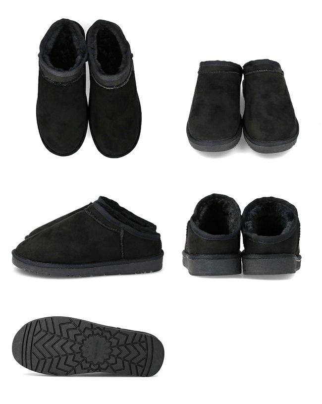 mooimooi (モーイモーイ) ムートンスリッポン