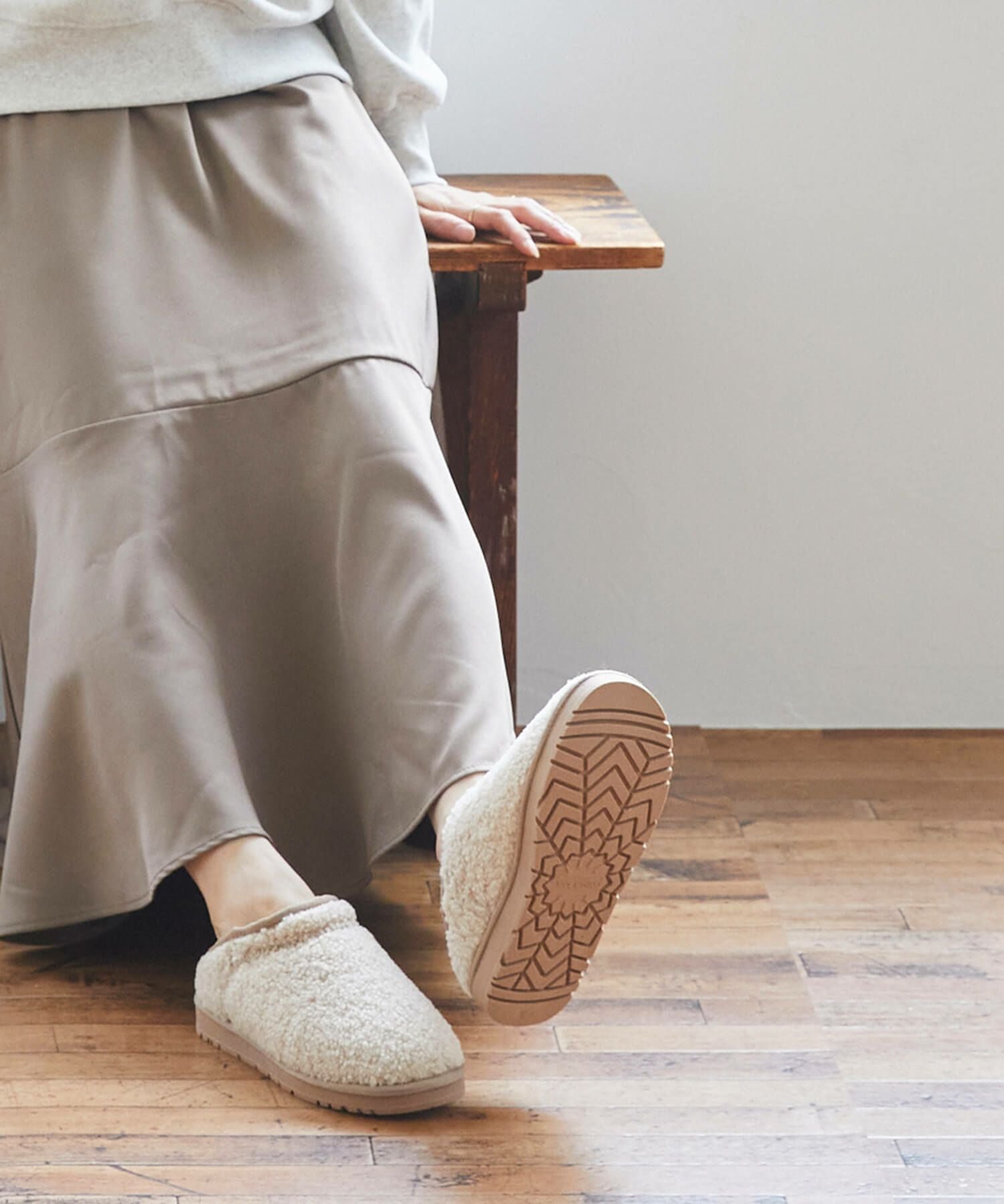 mooimooi (モーイモーイ) ムートンスリッポン 送料無料 | welleg