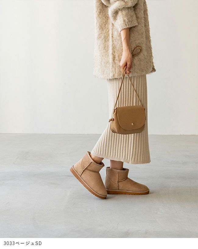 mooimooi (モーイモーイ) 撥水ショート ムートンブーツ