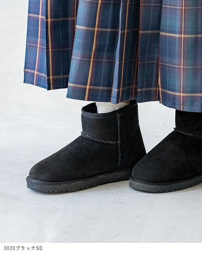 mooimooi (モーイモーイ) 撥水ショート ムートンブーツ