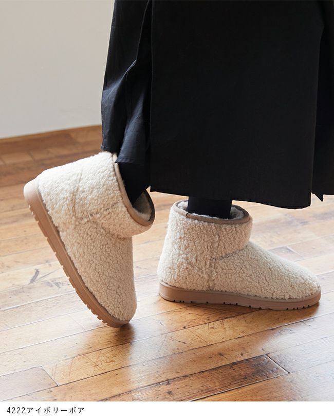 mooimooi (モーイモーイ) 撥水ショート ムートンブーツ