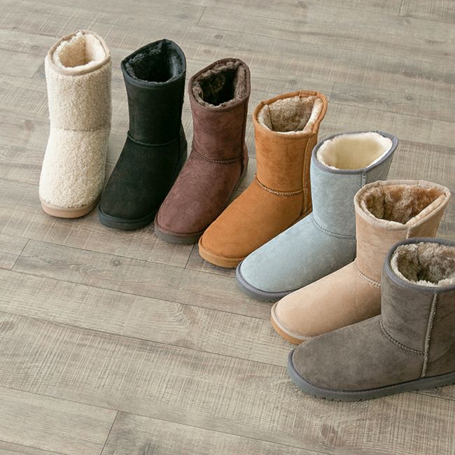 mooimooi (モーイモーイ) ショートムートンブーツ 送料無料 | welleg