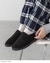 mooimooi (モーイモーイ) 撥水 フェイクムートンスリッポン