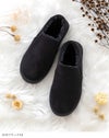 mooimooi (モーイモーイ) 撥水 フェイクムートンスリッポン