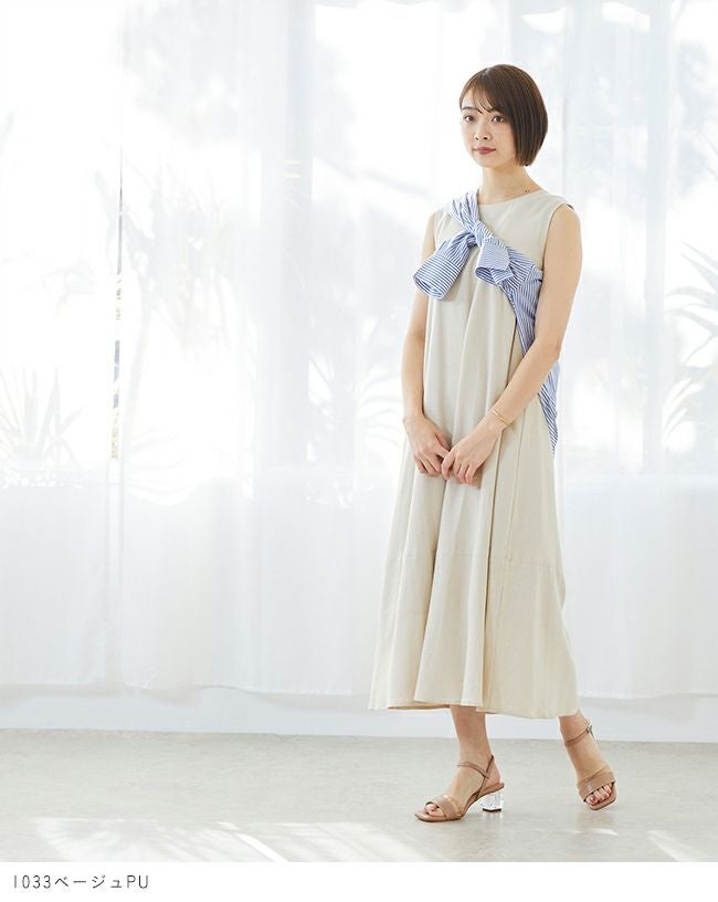 menue (メヌエ) クリアヒールストラップサンダル