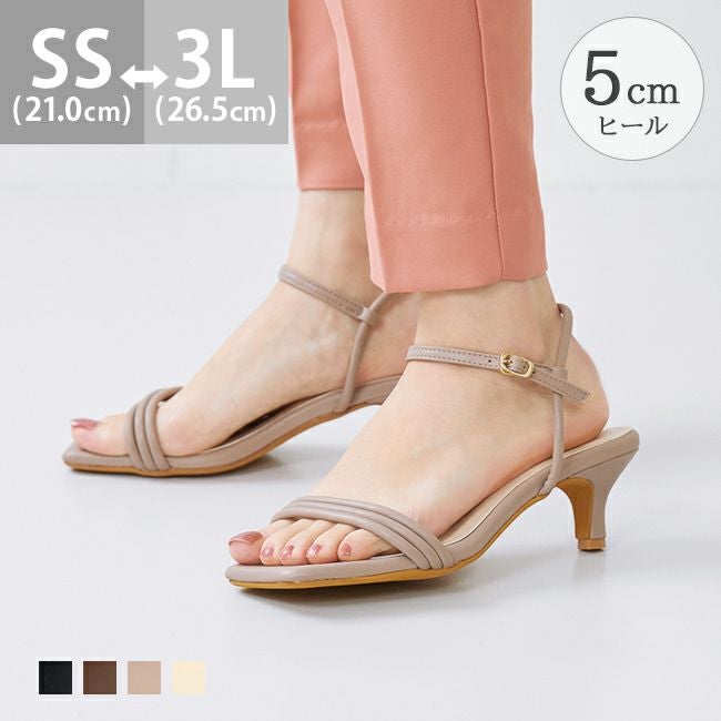 menue (メヌエ) ストラップ 5cmヒール サンダル 送料無料 | welleg